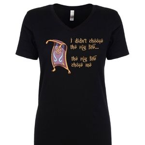 New! Aladdin Magic Carpet womens v-neck shirt S-3X